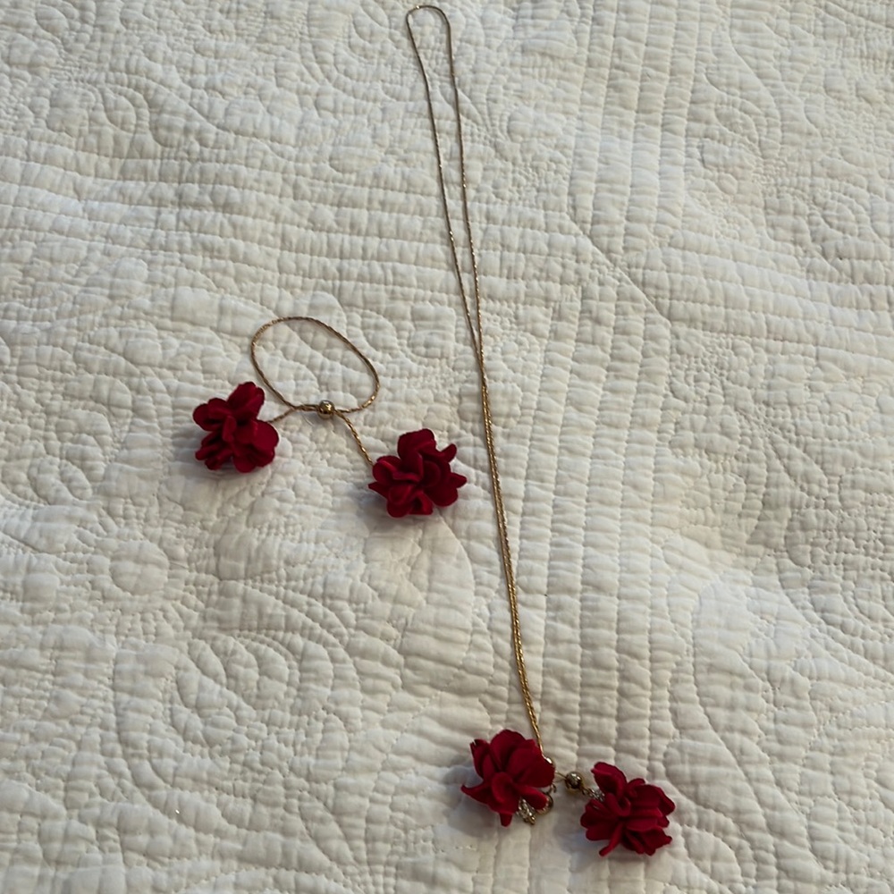 matching necklace and bracelet
